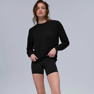 ALO Yoga Black Soho Pullover - Size XS - NWT